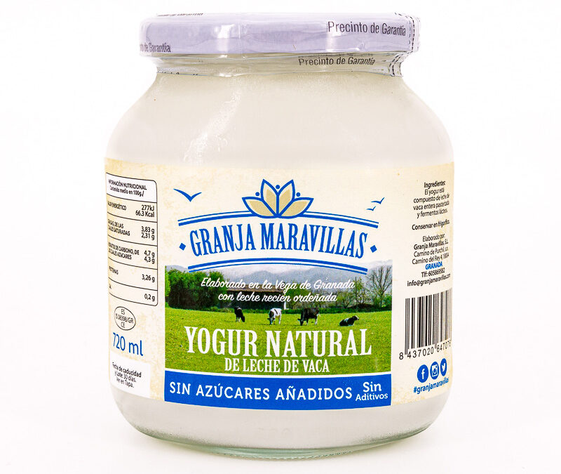 Beneficios del Yogur natural Granja Maravillas.